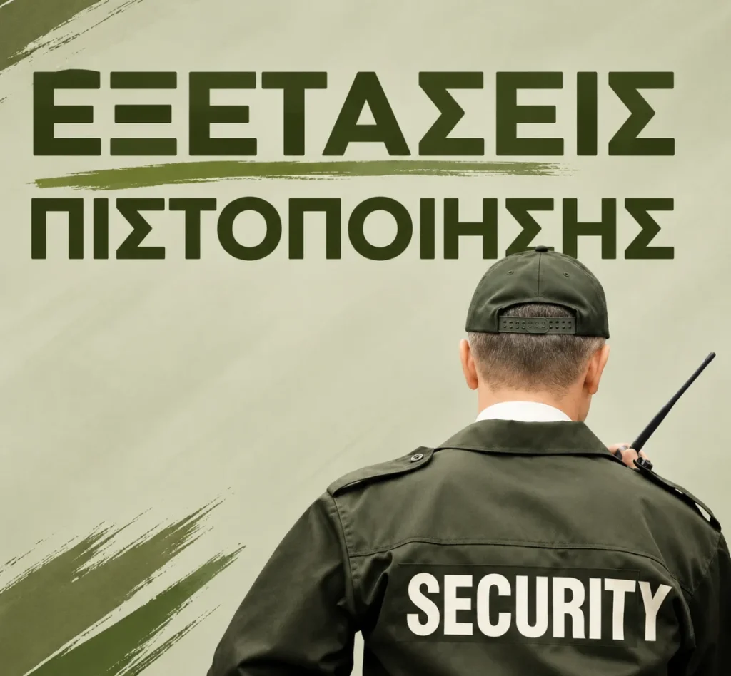 εξετάσεις πιστοποίησης του "Προσωπικού Ιδιωτικής Ασφάλειας"